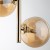 ESTERA GOLD Lampa wisząca 3 4838 TK Lighting Złoty Bursztynowy