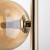 ESTERA GOLD Lampa wisząca 3 4838 TK Lighting Złoty Bursztynowy
