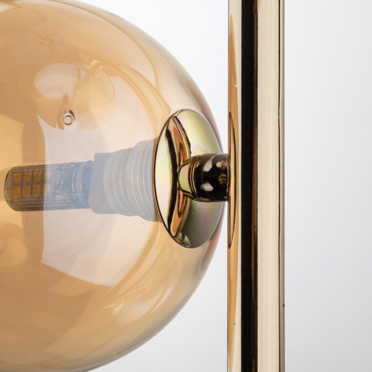 ESTERA GOLD Lampa wisząca 3 4838 TK Lighting Złoty Bursztynowy