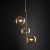 ESTERA GOLD Lampa wisząca 3 4838 TK Lighting Złoty Bursztynowy