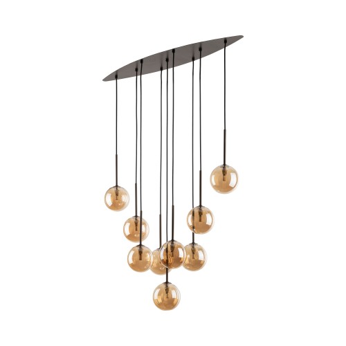 ESTERA BROWN Lampa wisząca 9 6149 TK Lighting Brązowy Bursztynowy
