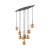 ESTERA BROWN Lampa wisząca 9 6149 TK Lighting Brązowy Bursztynowy