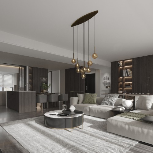 ESTERA BROWN Lampa wisząca 9 6149 TK Lighting Brązowy Bursztynowy