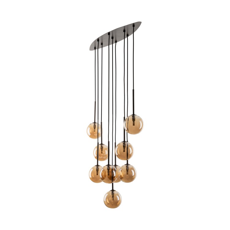 ESTERA BROWN Lampa wisząca 9 6149 TK Lighting Brązowy Bursztynowy