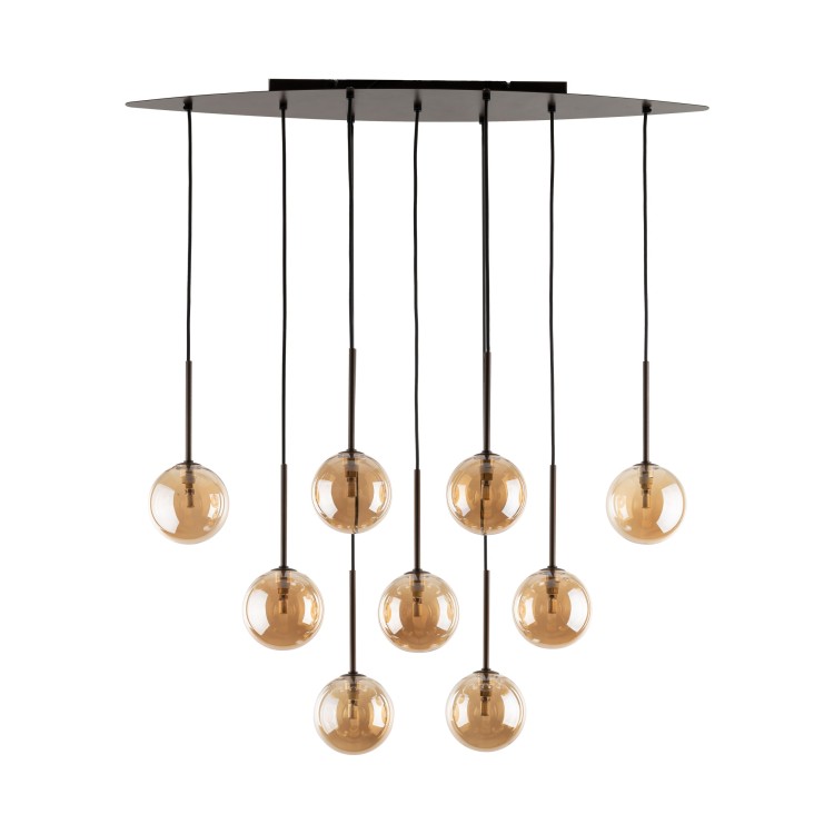 ESTERA BROWN Lampa wisząca 9 6149 TK Lighting Brązowy Bursztynowy