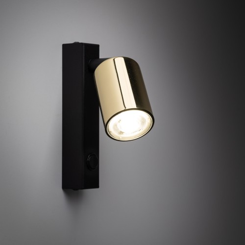 TOP GOLD 1 Kinkiet 6087 TK Lighting Złoty, Czarny Złoty