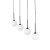 MARTIN BLACK WHITE Lampa wisząca 4 4503 TK Lighting Czarny Biały