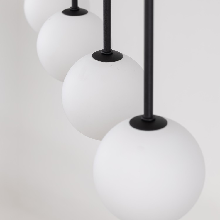 MARTIN BLACK WHITE Lampa wisząca 4 4503 TK Lighting Czarny Biały