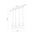 MARTIN BLACK WHITE Lampa wisząca 4 4503 TK Lighting Czarny Biały