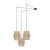 CALISTO JUTA Lampa wisząca 3 5403 TK Lighting Czarny Juta