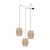 CALISTO JUTA Lampa wisząca 3 5403 TK Lighting Czarny Juta