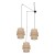 CALISTO JUTA Lampa wisząca 3 5403 TK Lighting Czarny Juta
