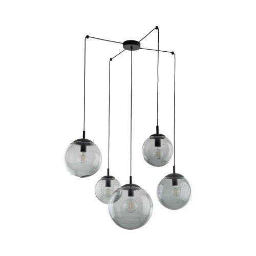 ESME GRAPHITE Lampa wisząca 5 5382 TK Lighting Czarny Grafitowy