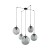 ESME GRAPHITE Lampa wisząca 5 5382 TK Lighting Czarny Grafitowy