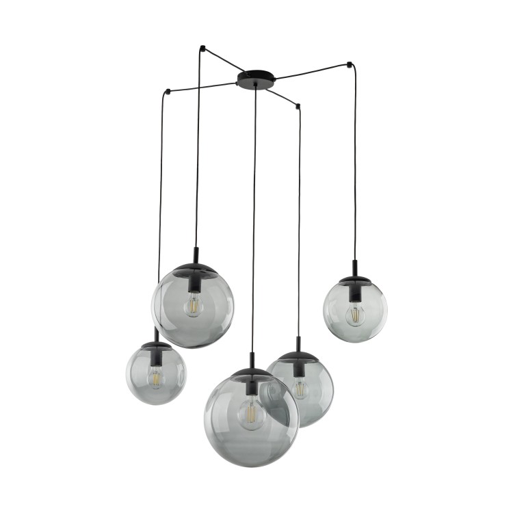 ESME GRAPHITE Lampa wisząca 5 5382 TK Lighting Czarny Grafitowy