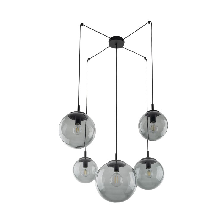 ESME GRAPHITE Lampa wisząca 5 5382 TK Lighting Czarny Grafitowy