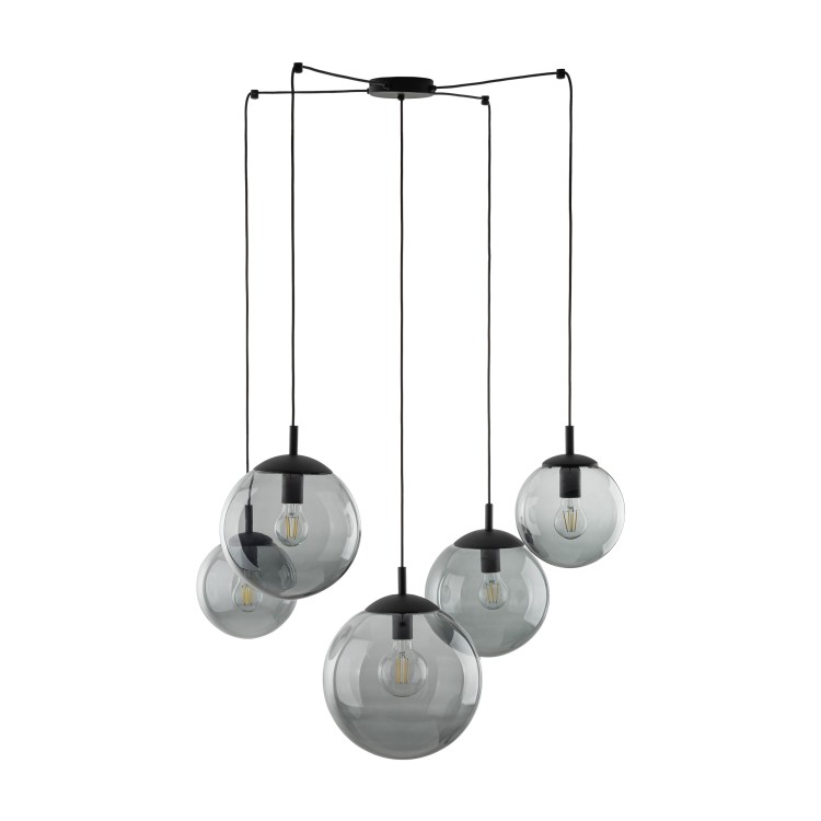 ESME GRAPHITE Lampa wisząca 5 5382 TK Lighting Czarny Grafitowy