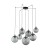 ESME GRAPHITE Lampa wisząca 7 5385 TK Lighting Czarny Grafitowy