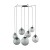ESME GRAPHITE Lampa wisząca 7 5385 TK Lighting Czarny Grafitowy