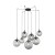 ESME GRAPHITE Lampa wisząca 7 5385 TK Lighting Czarny Grafitowy