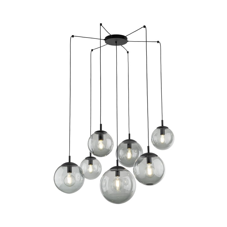ESME GRAPHITE Lampa wisząca 7 5385 TK Lighting Czarny Grafitowy