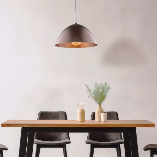 FARO BROWN Lampa wisząca 1 340 4332 TK Lighting Brązowy Brązowy