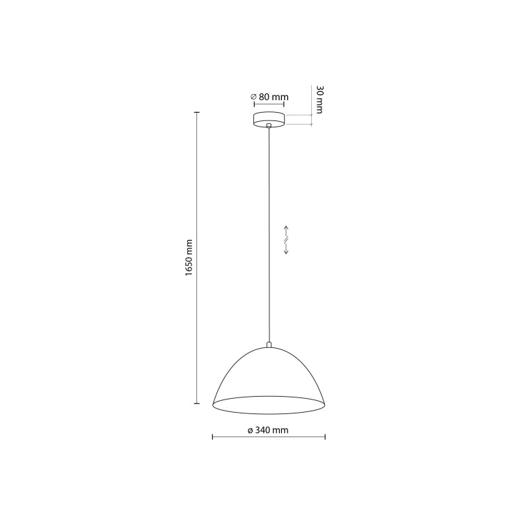 FARO BROWN Lampa wisząca 1 340 4332 TK Lighting Brązowy Brązowy