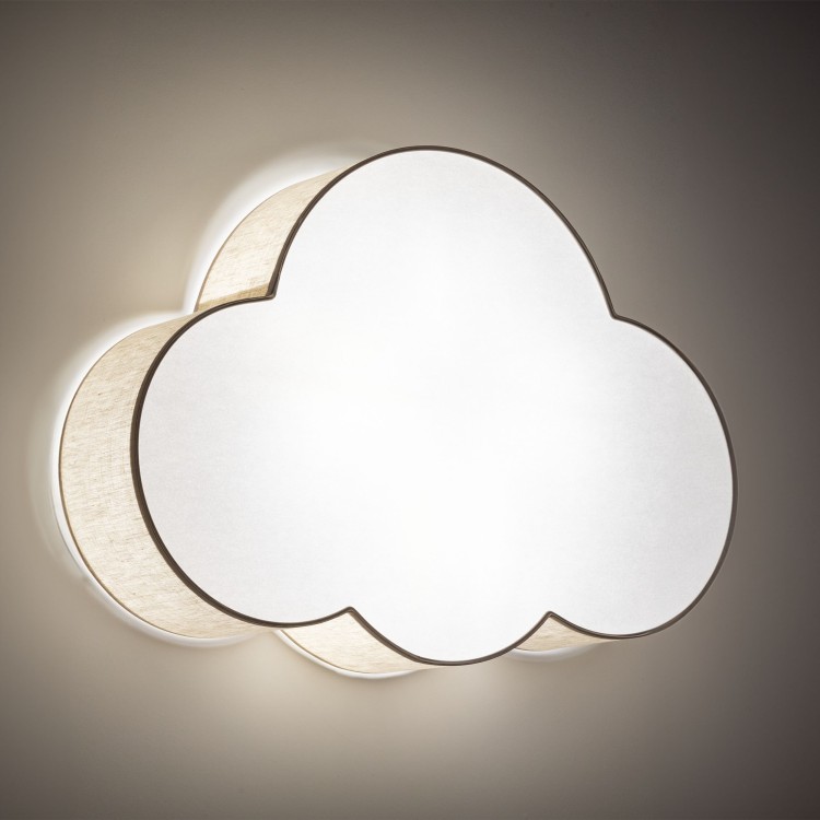 CLOUD LINEN Lampa sufitowa 4 4336 TK Lighting Biały Len