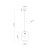 ELIO TOPAZ Lampa wisząca 1 4338 TK Lighting Czarny Topaz