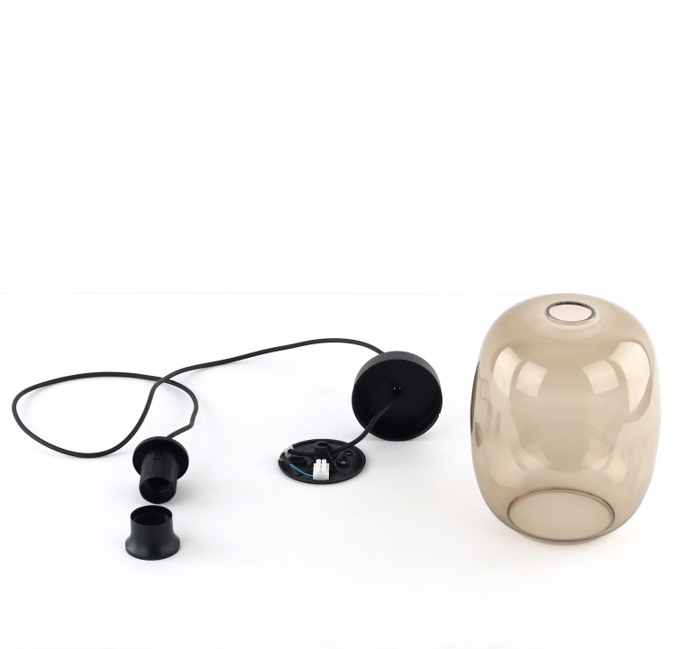 ELIO TOPAZ Lampa wisząca 1 4338 TK Lighting Czarny Topaz