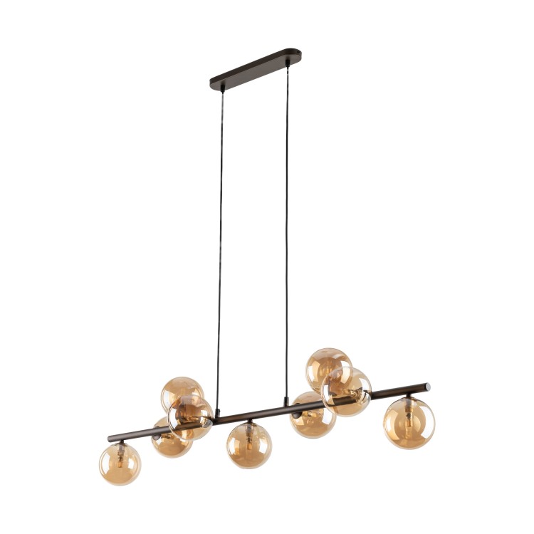 ESTERA BROWN Lampa wisząca 9 4340 TK Lighting Brązowy Bursztynowy