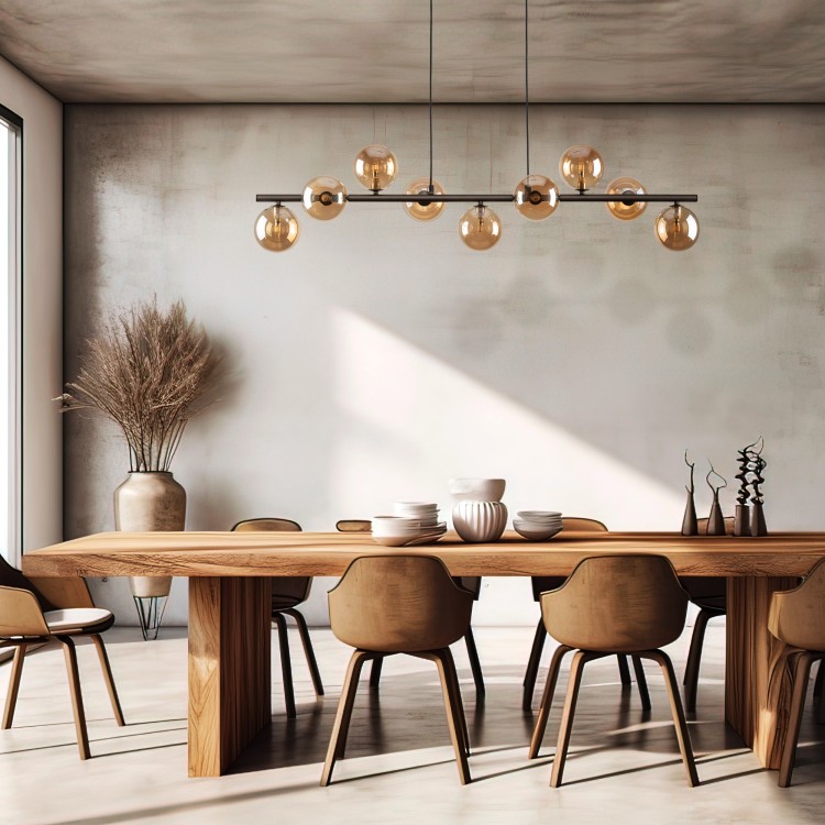 ESTERA BROWN Lampa wisząca 9 4340 TK Lighting Brązowy Bursztynowy