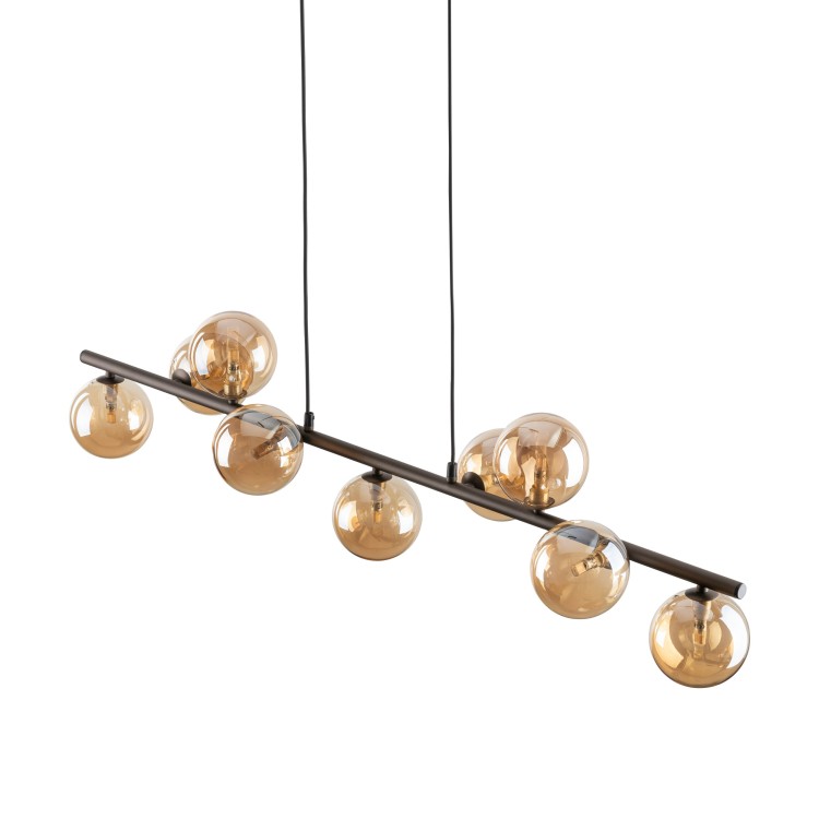 ESTERA BROWN Lampa wisząca 9 4340 TK Lighting Brązowy Bursztynowy