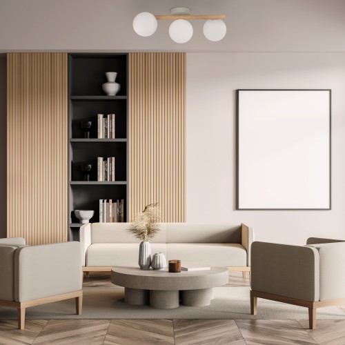 ESTERA WOOD Lampa sufitowa 3 5768 TK Lighting Biały, Sosna Biały