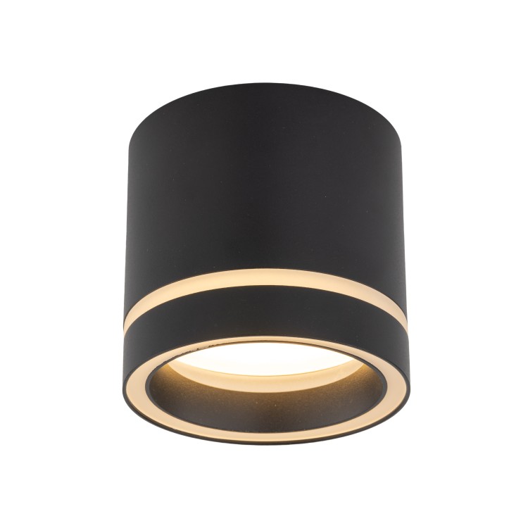 JET BLACK GX53 + Żarówka LED GX53 7W 4100 K 4351 TK Lighting Czarny Czarny
