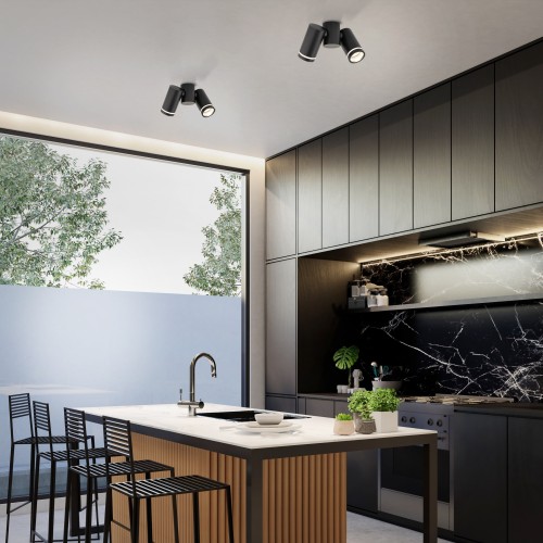 JET SET BLACK 2xGU10 4539 TK Lighting Czarny Czarny