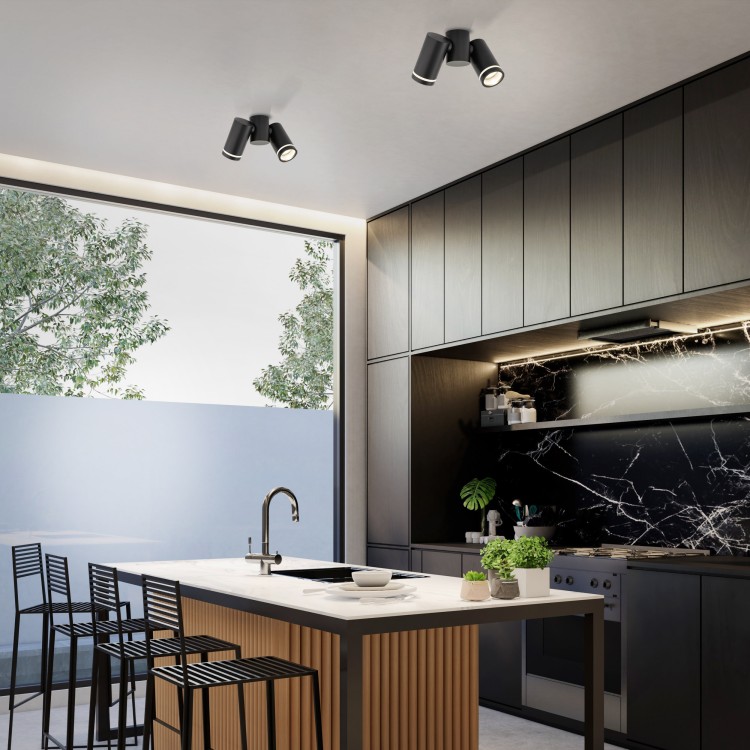 JET SET BLACK 2xGU10 4539 TK Lighting Czarny Czarny