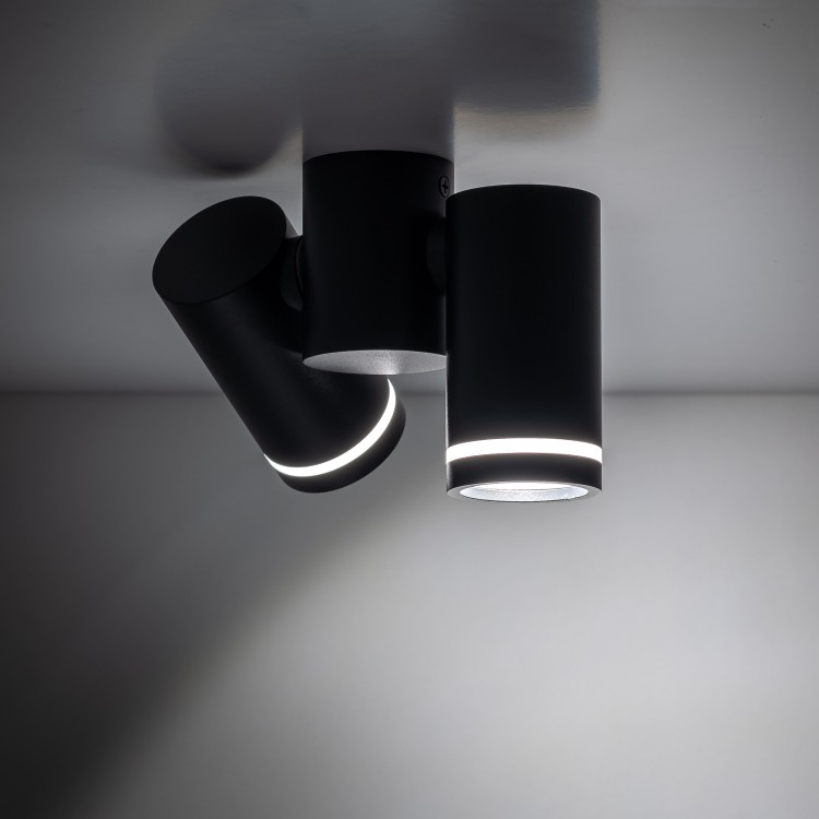 JET SET BLACK 2xGU10 4539 TK Lighting Czarny Czarny