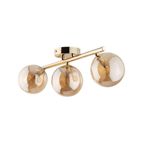 ESTERA GOLD Lampa sufitowa 3 5418 TK Lighting Złoty Bursztynowy
