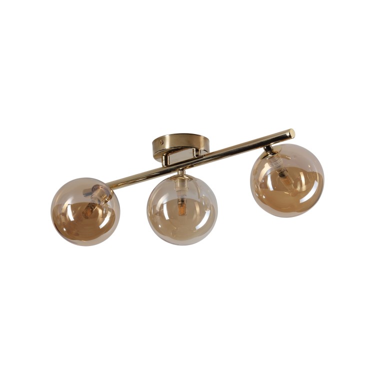 ESTERA GOLD Lampa sufitowa 3 5418 TK Lighting Złoty Bursztynowy