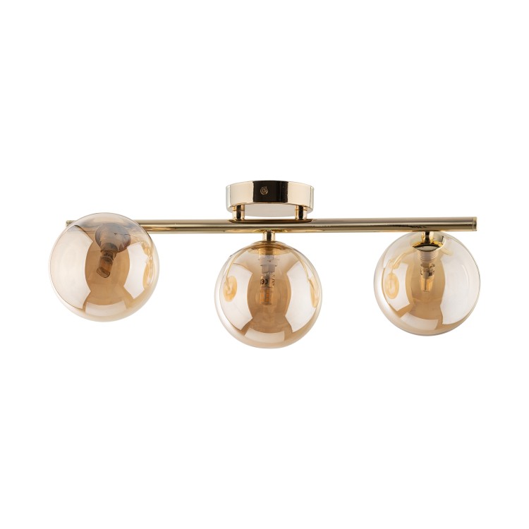 ESTERA GOLD Lampa sufitowa 3 5418 TK Lighting Złoty Bursztynowy