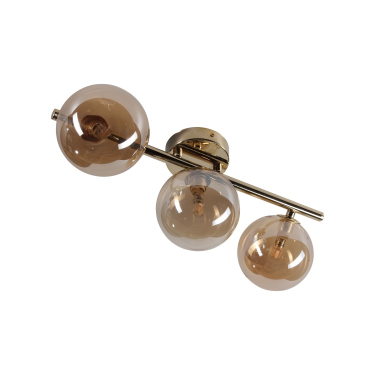 ESTERA GOLD Lampa sufitowa 3 5418 TK Lighting Złoty Bursztynowy