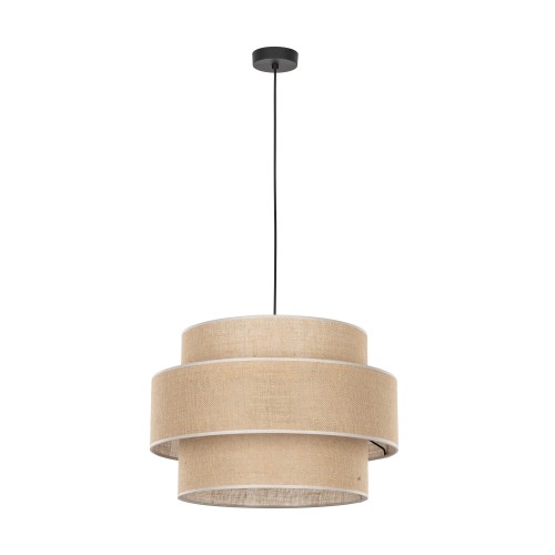 CALISTO JUTA Lampa wisząca 1 500 5419 TK Lighting Czarny Juta