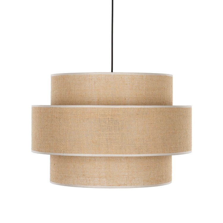 CALISTO JUTA Lampa wisząca 1 500 5419 TK Lighting Czarny Juta