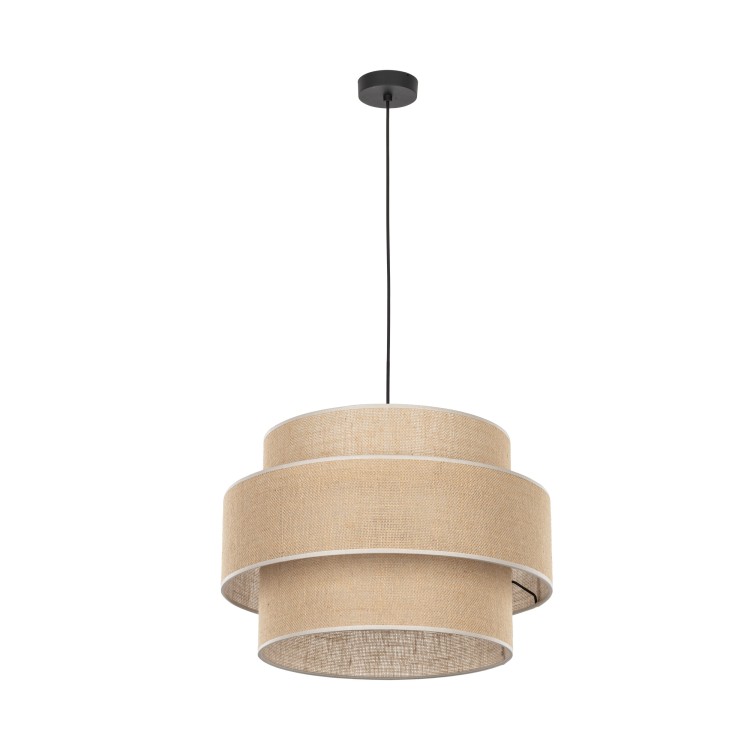 CALISTO JUTA Lampa wisząca 1 500 5419 TK Lighting Czarny Juta