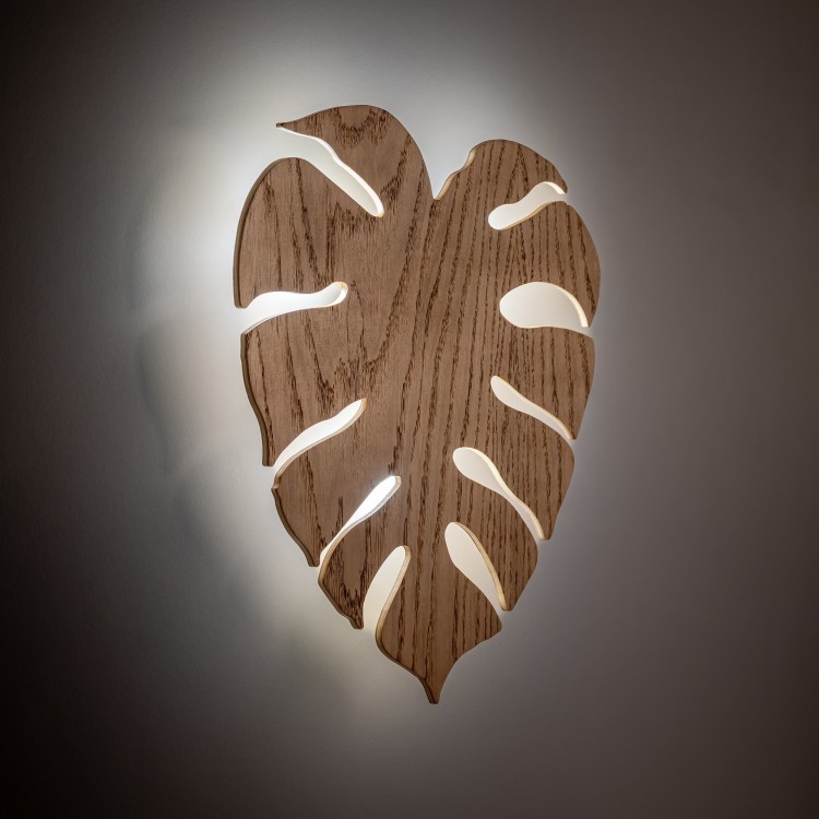 MONSTERA WOOD DĄB Kinkiet 3 5422 TK Lighting Dąb, Czarny Dąb