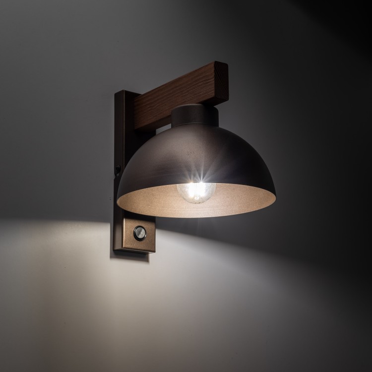 OSLO BROWN Kinkiet 1 6279 TK Lighting Brązowy, Orzech Brązowy