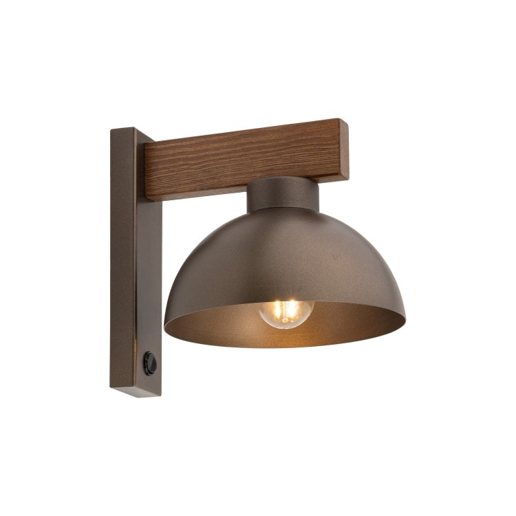 OSLO BROWN Kinkiet 1 6279 TK Lighting Brązowy, Orzech Brązowy