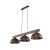 OSLO BROWN Lampa wisząca 3 6299 TK Lighting Brązowy, Orzech Brązowy