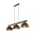 OSLO BROWN Lampa wisząca 3 6299 TK Lighting Brązowy, Orzech Brązowy
